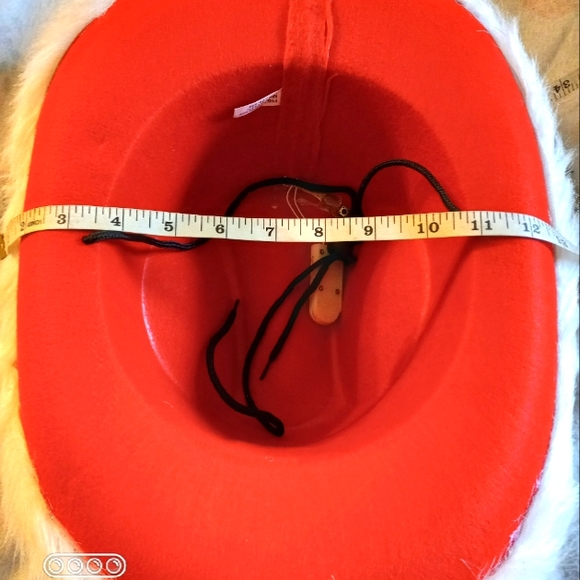 LED Light Blinking Cowboy Santa Hat - Picture 14 of 16